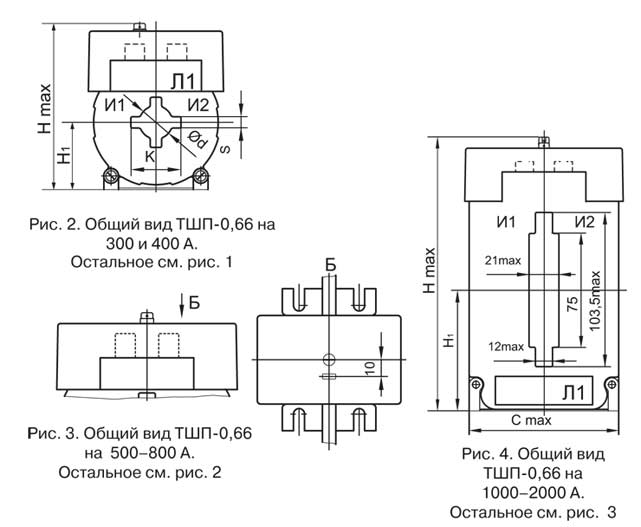 Трансформатор тока ТШП-0,66